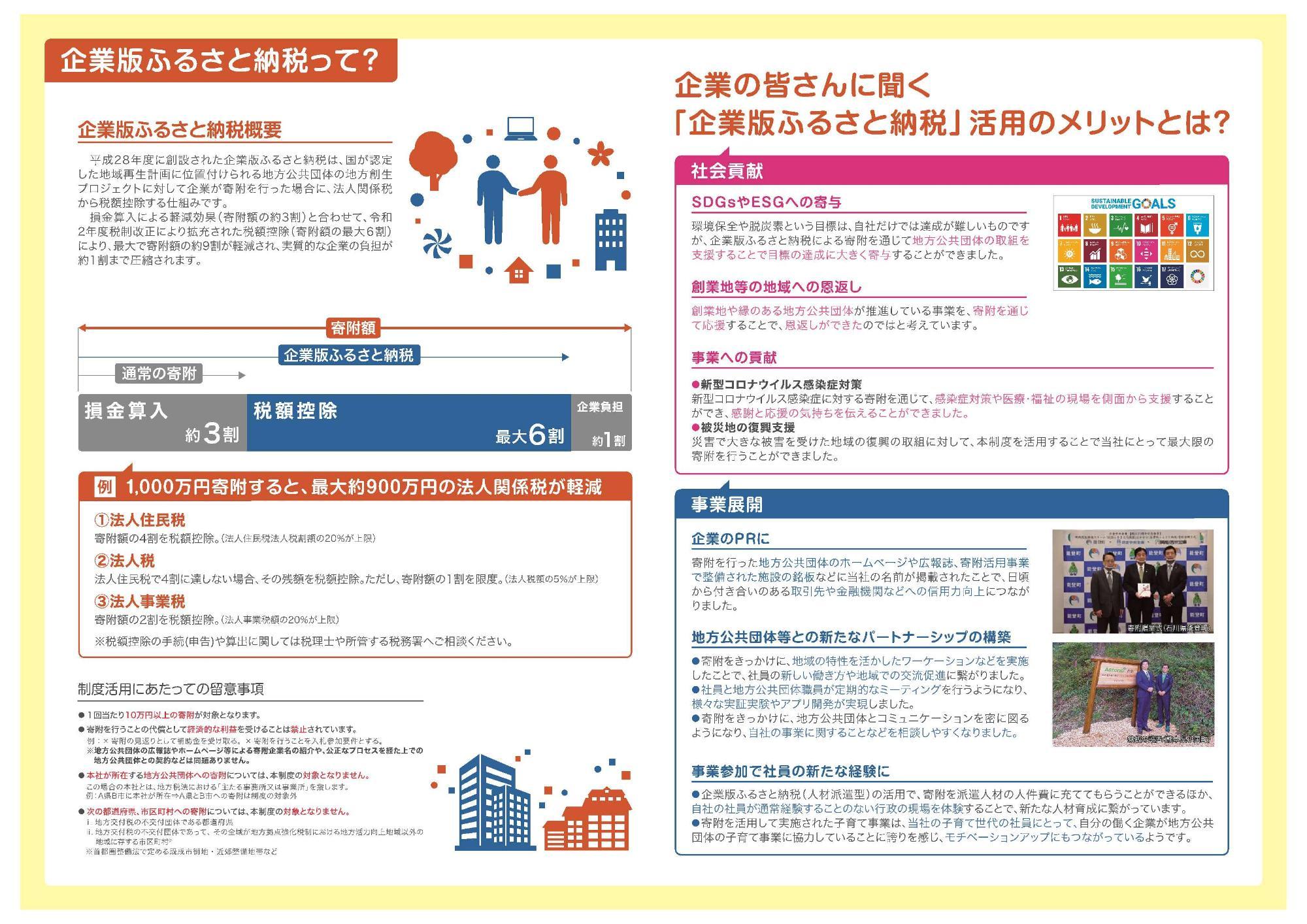 企業版ふるさと納税とは